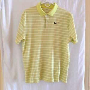 Nike Dri-fit Striped Logo Polo Shirt